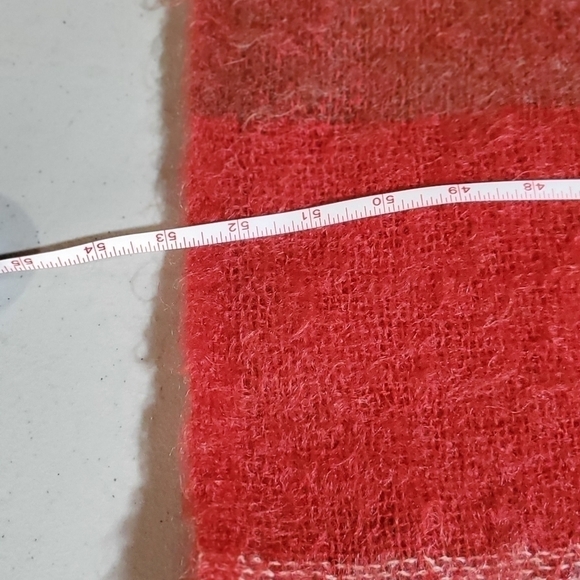 Hudson Bay Co Made in Scotland Vintage Plaid 70/30% Mohair & Wool Fringed Throw - Picture 2 of 5